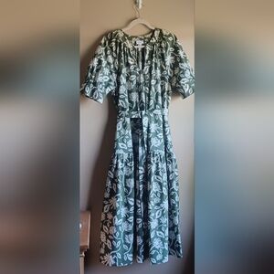 THE GET Green Floral Dress